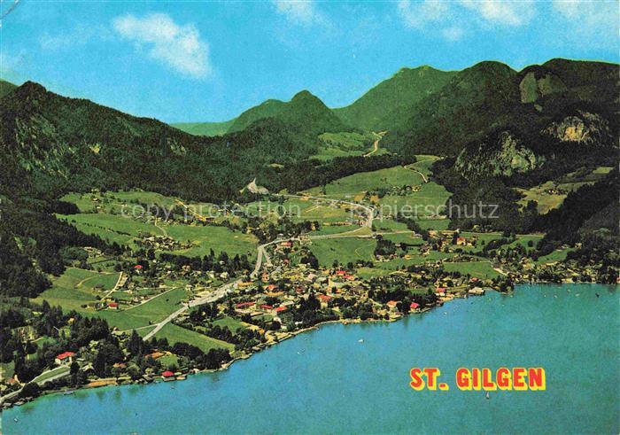 St Gilgen  Wolfgangsee AT Fliegeraufnahme