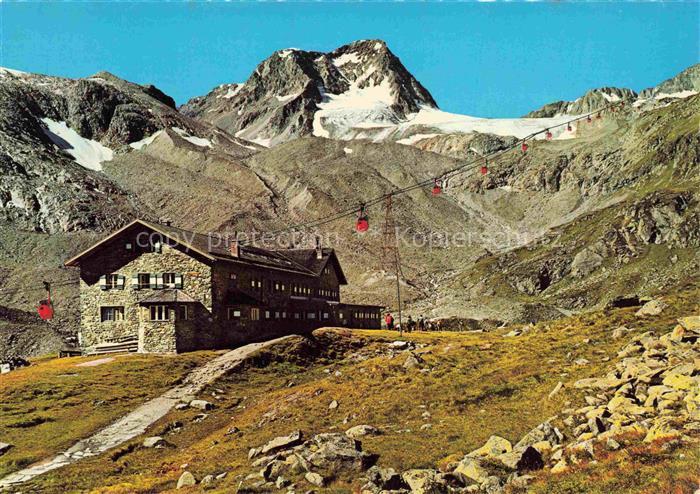 Dresdnerhuette Dresdenerhuette 2308m Stubaital Tirol AT mit Schaufelspitze und S