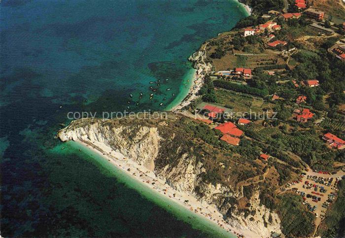 Portoferraio Elba IT Fliegeraufnahme Capo Bianco Strand