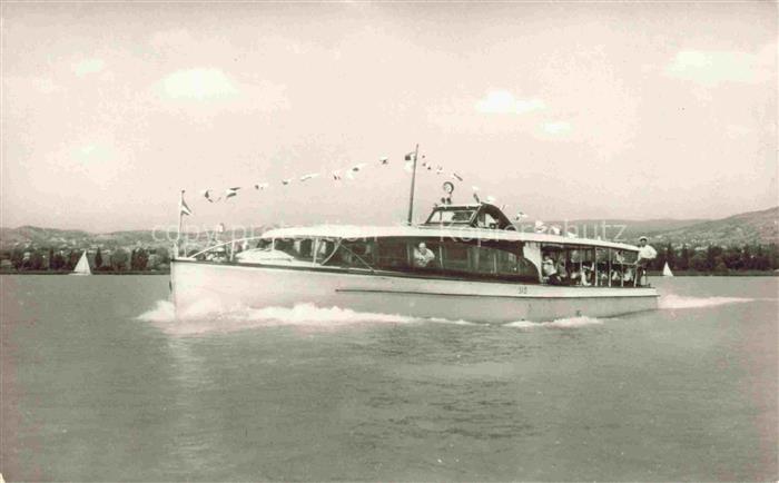 Balatonrol Plattensee HU Panorama Ausflugsboot