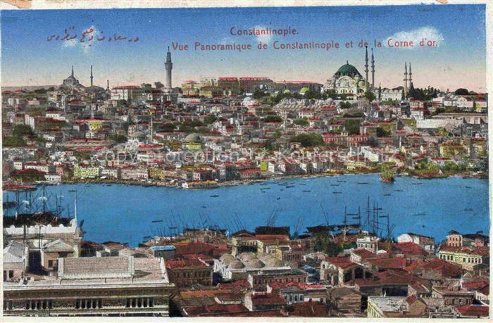 Constantinople Constantinopel ISTANBUL TK Vue Panoramique et de la Corne d'or