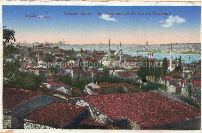 Constantinople Constantinopel ISTANBUL TK Vue Panoramique de Scutari Bosphore