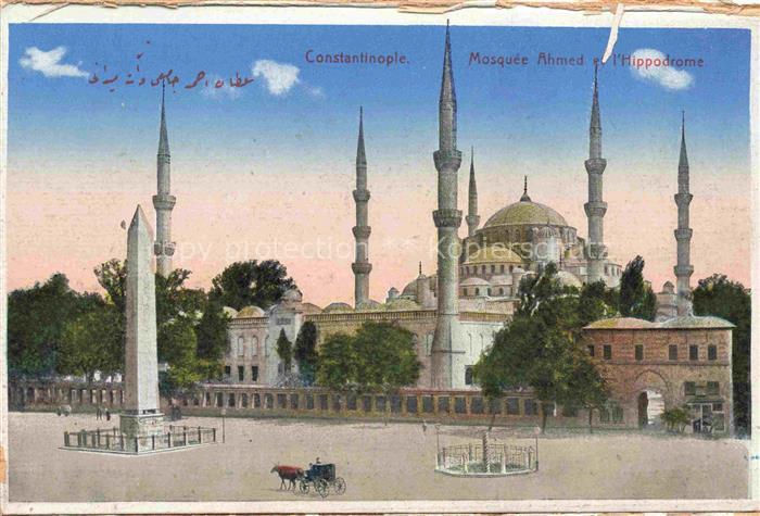 Constantinople Constantinopel ISTANBUL TK Mosquee Ahmed et l'Hippodrome