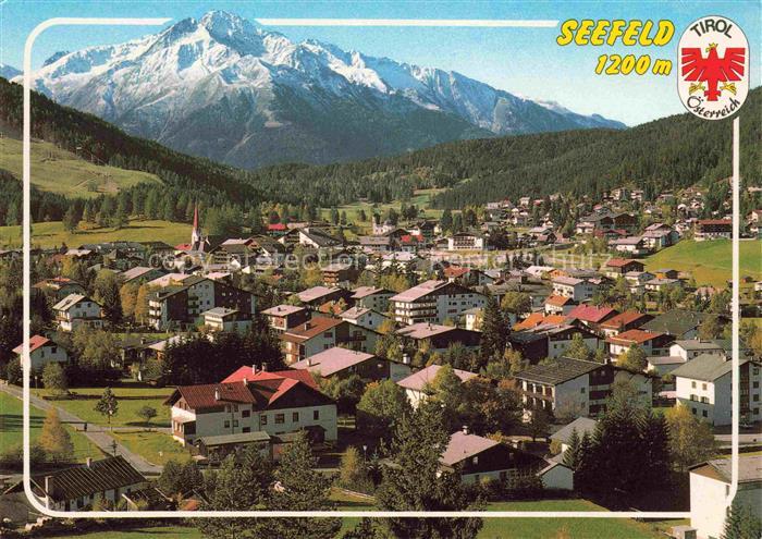 Seefeld Tirol Ortsansicht Fliegeraufnahme
