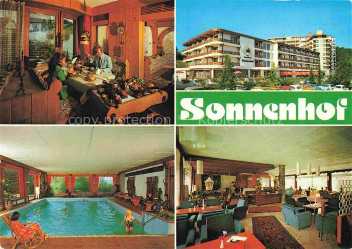 Luetzenhardt Waldachtal BW Sonnenhof Gastraeume Hallenbad