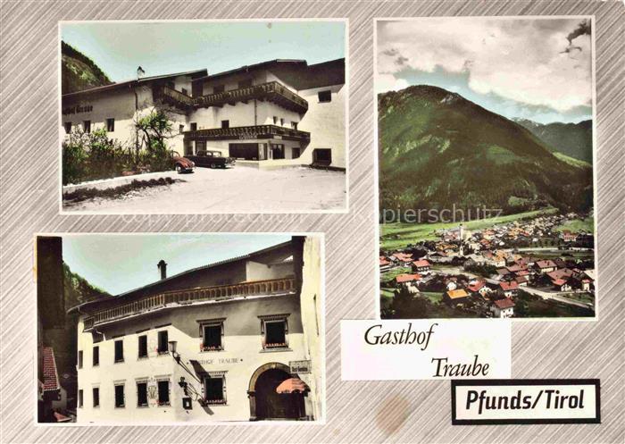 Pfunds Tirol AT Gasthof Traube Fliegeraufnahme