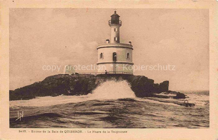 Leuchtturm Lighthouse Faro Phare-- Entree de la Baie de Quiberon