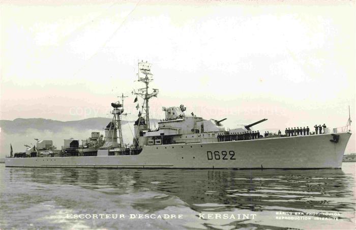 Marine  Warships Escorteur d escadre Kersaint D622