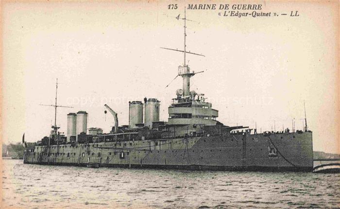 Marine  Warships Guerre L Edgar Quinet