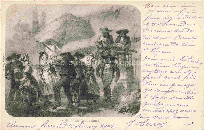 Tanz Taenzer Dance Baile-- La Bourree Auvergne