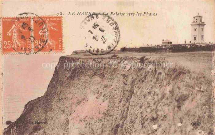 Leuchtturm Lighthouse Faro Phare-- Le Havre La Falaise vers les Phares