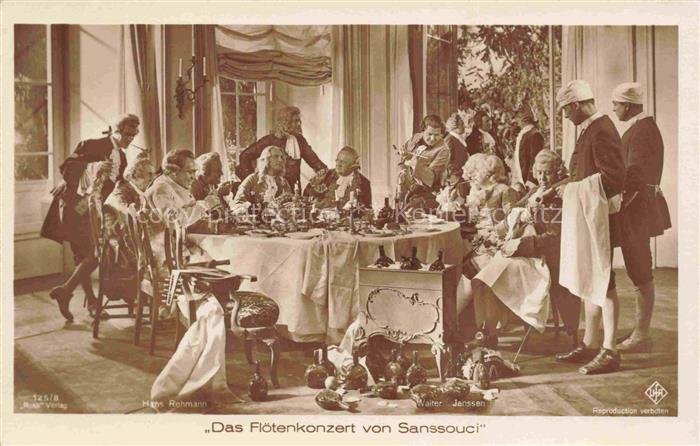 Foto Ross Nr. 125/8 Das Floetenkonzert von Sanssouci