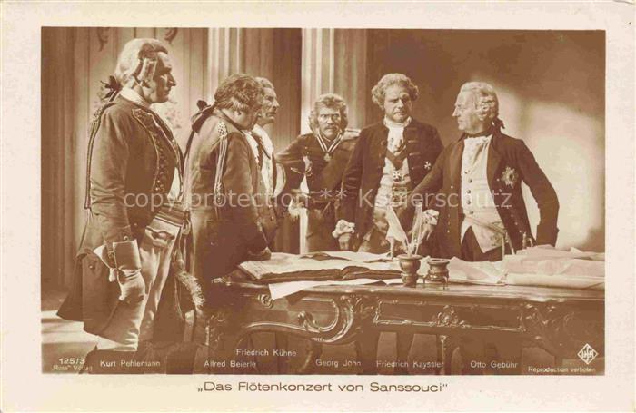 Foto Ross Nr. 125/3 Das Floetenkonzert von Sanssouci