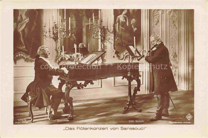 Foto Ross Nr. 125/5 Das Floetenkonzert von Sanssouci Otto Gebuehr