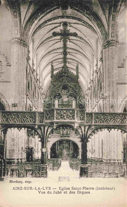 Orgel Kirchenorgel Organ Orgue Aire Sur La Lys Eglise Saint Pierre Vue du Jube d