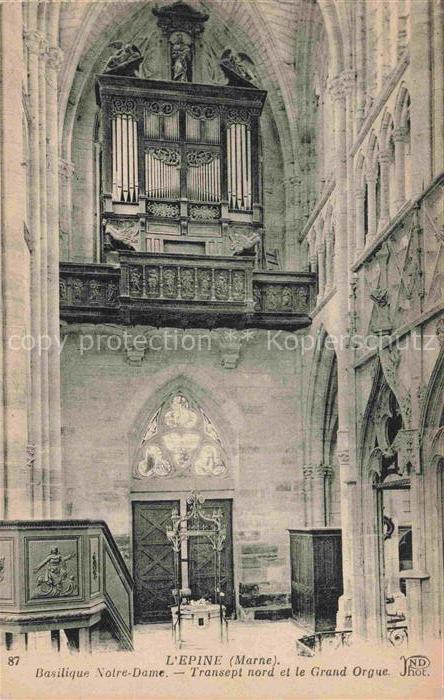 Orgel Kirchenorgel Organ Orgue L Epine Marne Basilique Notre Dame