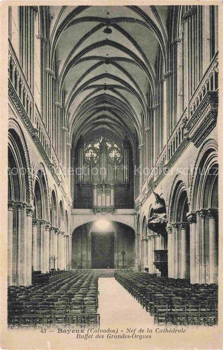 Orgel Kirchenorgel Organ Orgue Bayeux Calvados Nef de la Cathedrale Buffet  des