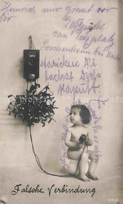 Foto NPG Nr. 128/4 Kind Telefon