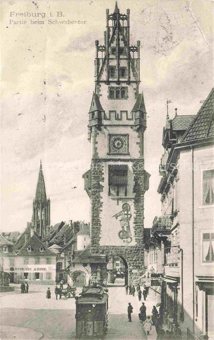 Strassenbahn Tramway-- Freiburg i. Breisgau Schwabentor