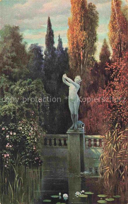 Hoelscher Constantin Kuenstlerkarte Die Quelle