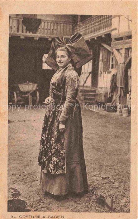 Trachten Alsace Costume Alsacien Frau