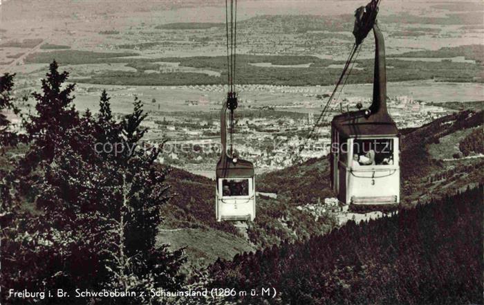 Seilbahn Cable-Car Telepherique Freiburg i. Br. Schaumsland