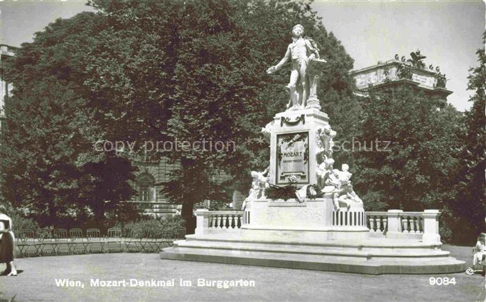 Mozart Wolfgang Amadeus Denkmal Im Burggarten Wien