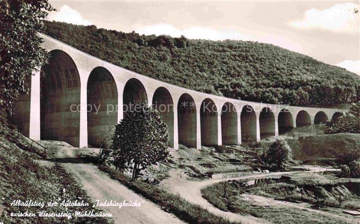 Autobahn Autostrada Autoroute Highway Albaufstieg  Todsbuergbruecke Wiesenstieg