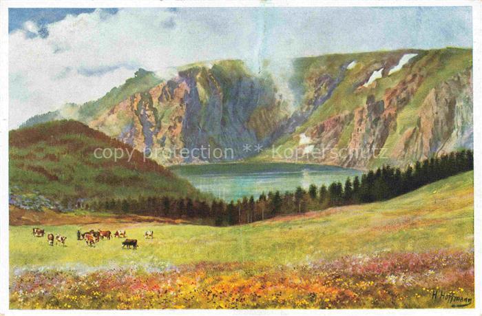 HOFFMANN  Heinrich Kuenstlerkarte Weisser See