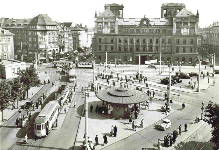 Strassenbahn Tramway-- Dresden Postplatz Telegrafenamrt