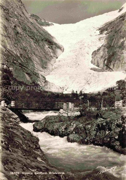 Gletscher Glacier Glaciar Ghiacciaio-- Olden Nordjorg Brixdalsbres