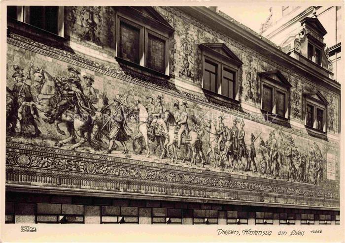 Foto Hahn Nr. 12656 Dresden Fürstenzug am Schloss