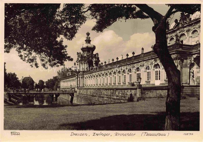 Foto Hahn Nr. 13576 Dresden Zwinger Kronentor Neuaufb