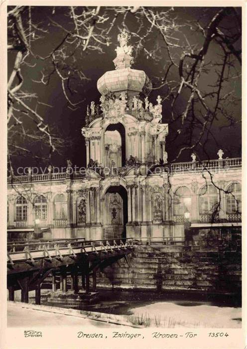 Foto Hahn Nr. 13504 Dresden Zwinger Kronentor