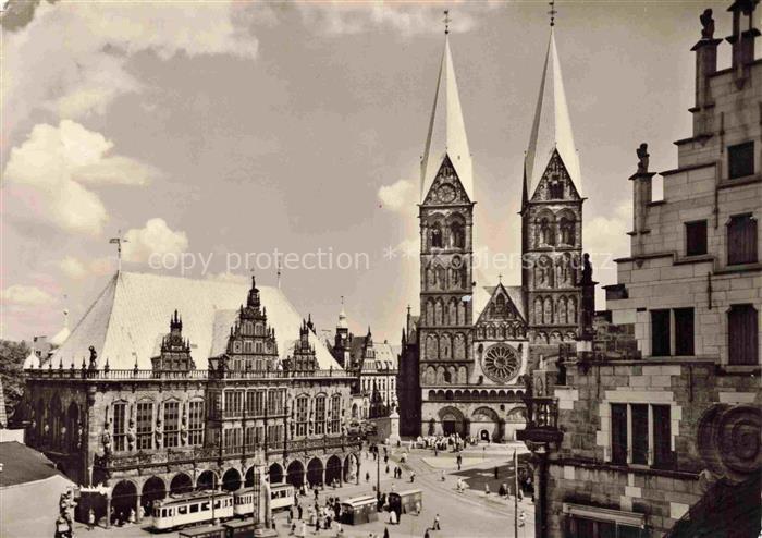 Strassenbahn Tramway-- Bremen Marktplatz