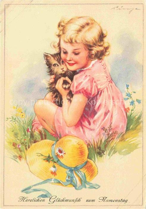 Namenstag Namenskarte Kind Kartze Hut