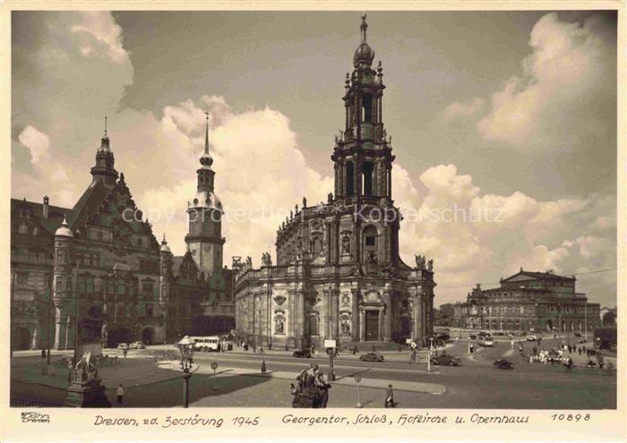 Foto Hahn Nr. 10898 Dresden Zerstörung 1945 Georgento