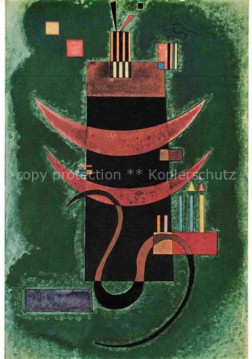 Kandinsky Wassily Kuenstlerkarte Rotes Segment