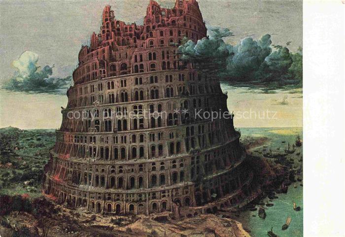 Bruegel de Oude Pieter Kuenstlerkarte De toren van Babel