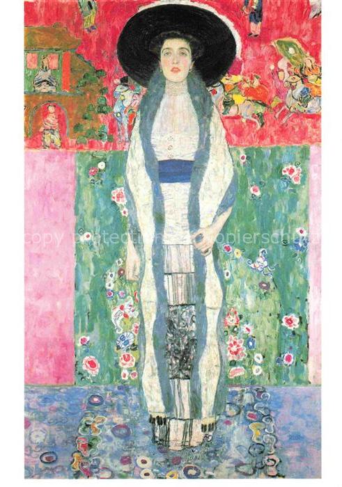 Klimt Gustav Kuenstlerkarte Bildnis Fritza Riedler