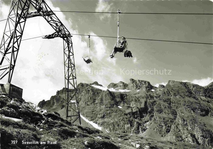 Sessellift Chairlift Telesiege Pizol