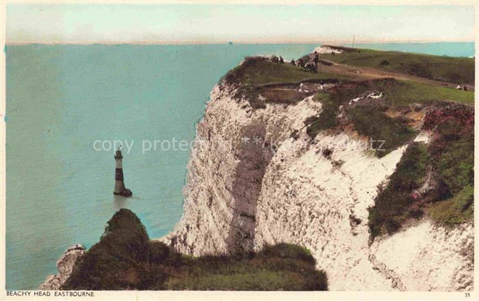 Beachy Head EASTBOURNE Sussex UK Steilkueste Leuchtturm