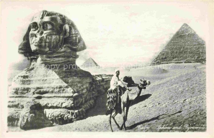 CAIRO  Kairo Caire Egypt Sphinx and Pyramide