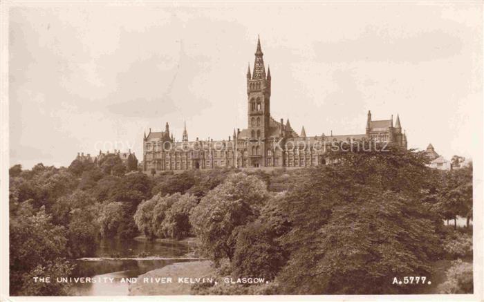 Glasgow  Scotland UK The University and River Kelvin