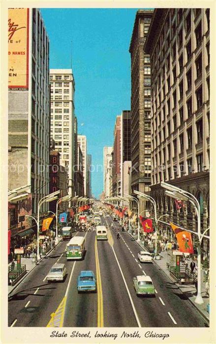 CHICAGO  Illinois USA State Street looking North