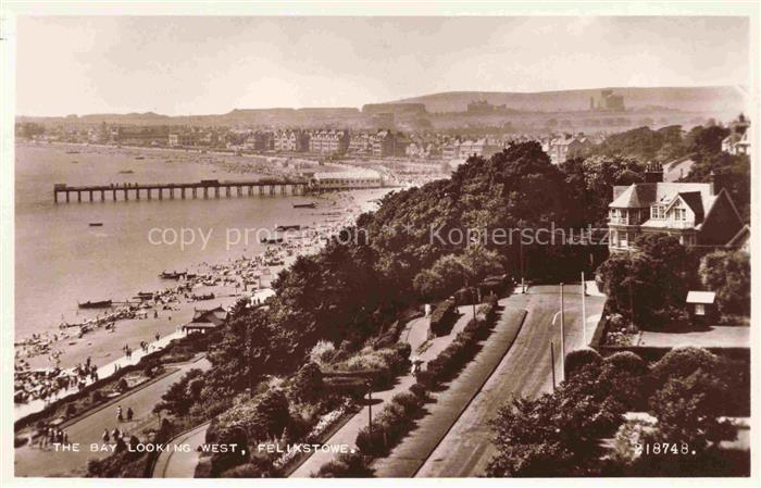 FELIXSTOWE Suffolk Coastal UK The Bay looking West