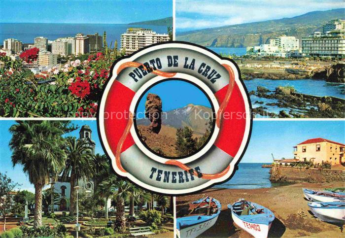 Puerto-de-la-Cruz Tenerife ES Teilansichten Park Strand