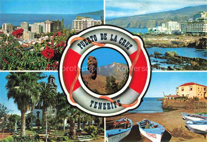 Puerto-de-la-Cruz Tenerife ES Teilansichten Park Strand