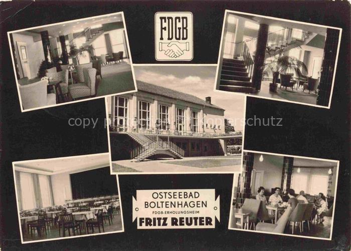 Boltenhagen Ostseebad FDGB Erholungsheim Fritz Reuter Details