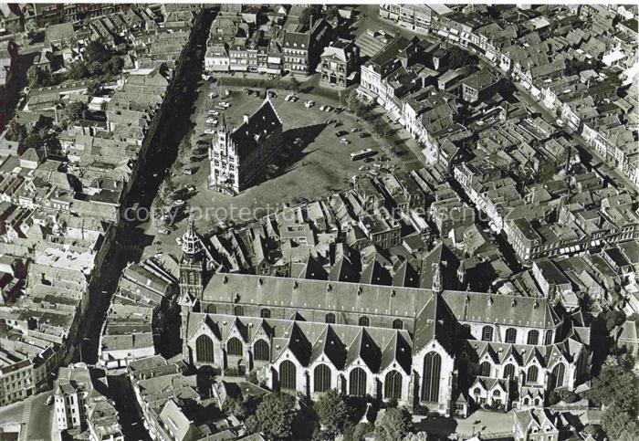 GOUDA NL St Johns Church and Gouda Fliegeraufnahme
